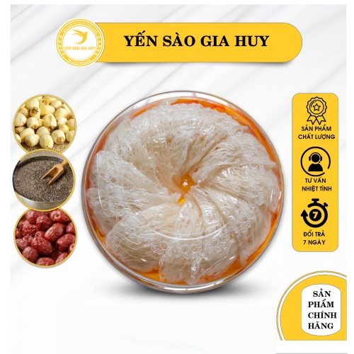 Yến Rút Lông Nguyên Tổ 2 Mặt Sợi Cao Cấp (Hộp 50-100gram)  - Yến Sào Gia Huy Phú Quốc