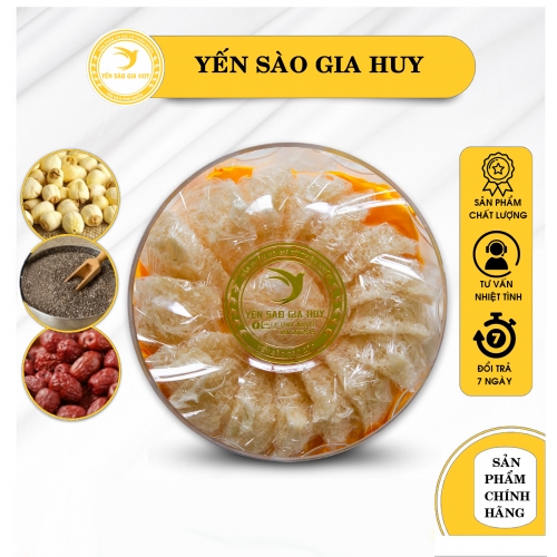 Yến tinh chế Sơ mướp đắp chân Hộp 50-100gram - Yến Sào Gia Huy Phú Quốc